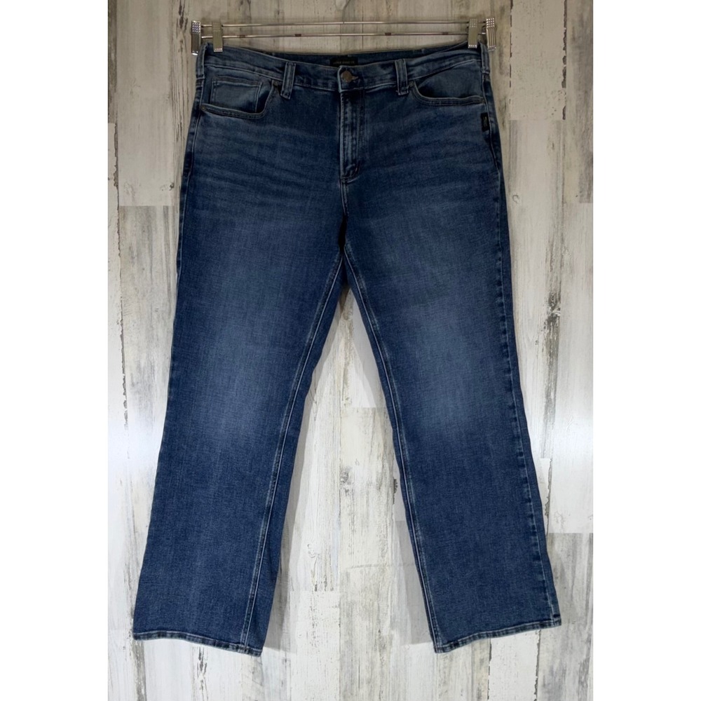 Silver Jeans Co Zac Relaxed Straight Jeans W40 L34 Medium Wash Classic Casual